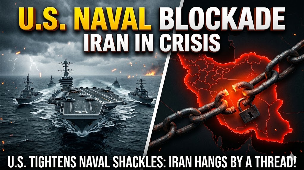 U.S. TIGHTENS NAVAL "SHACKLES": IRAN HANGS BY A THREAD!