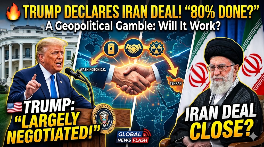 🔥 DONALD TRUMP DECLARES: IRAN DEAL IS "80% DONE"!