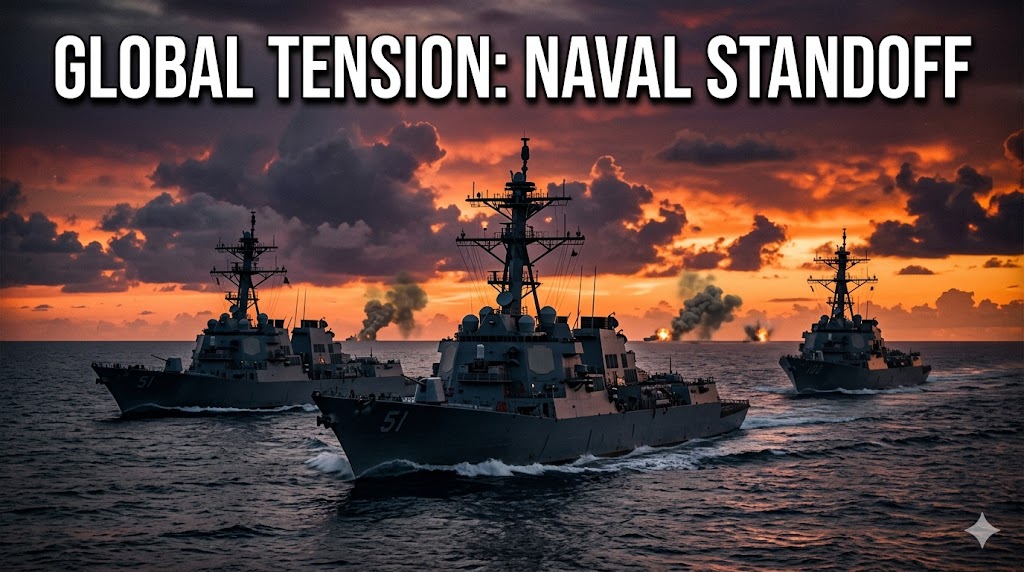 3 U.S. DESTROYERS UNDER HEAVY ATTACK IN THE HORMUZ "POWDER KEG"!